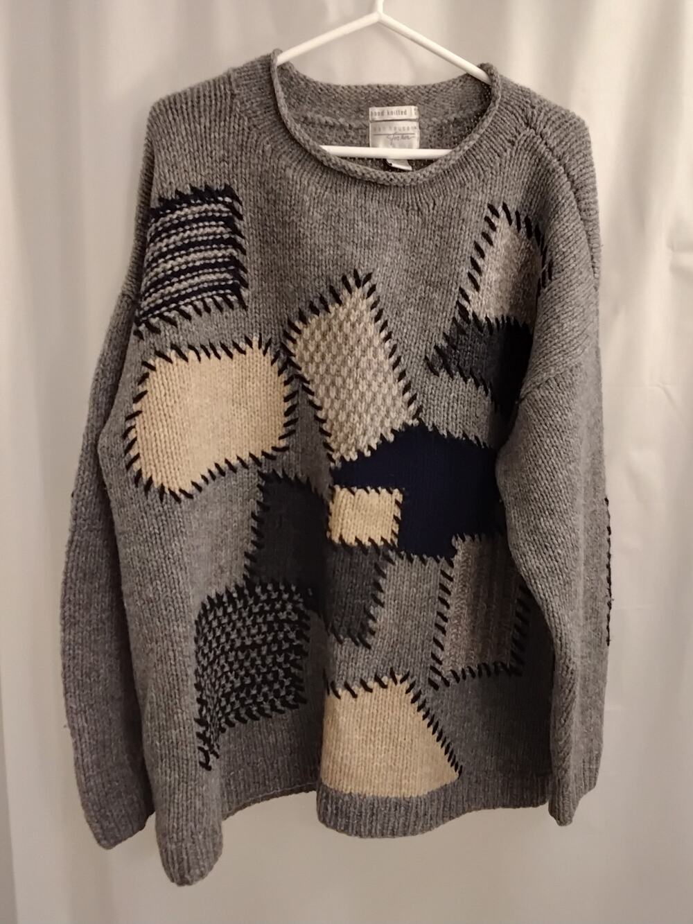 Vanheusen For Her Hand Knitted Wool Sweater, size L